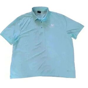 Greg Norman Xlite 50 blue polka golf polo sz XXL